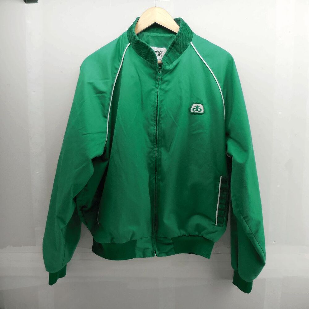 Vintage Pioneer Seed Jacket Mens XL‎ Swingster Bomber Corduroy USA Farmer Green